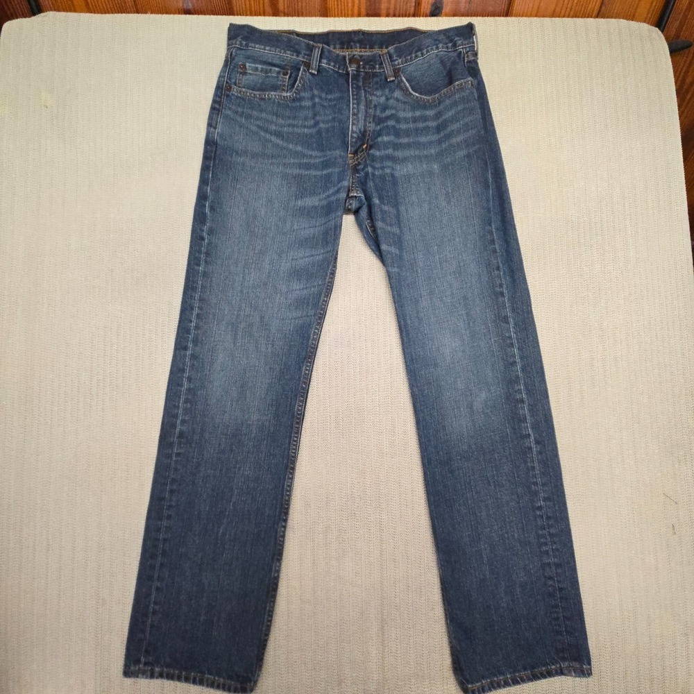 Levi's 559 Jeans Mens 34x34 Blue Denim Relaxed Straight Leg Medium Wash